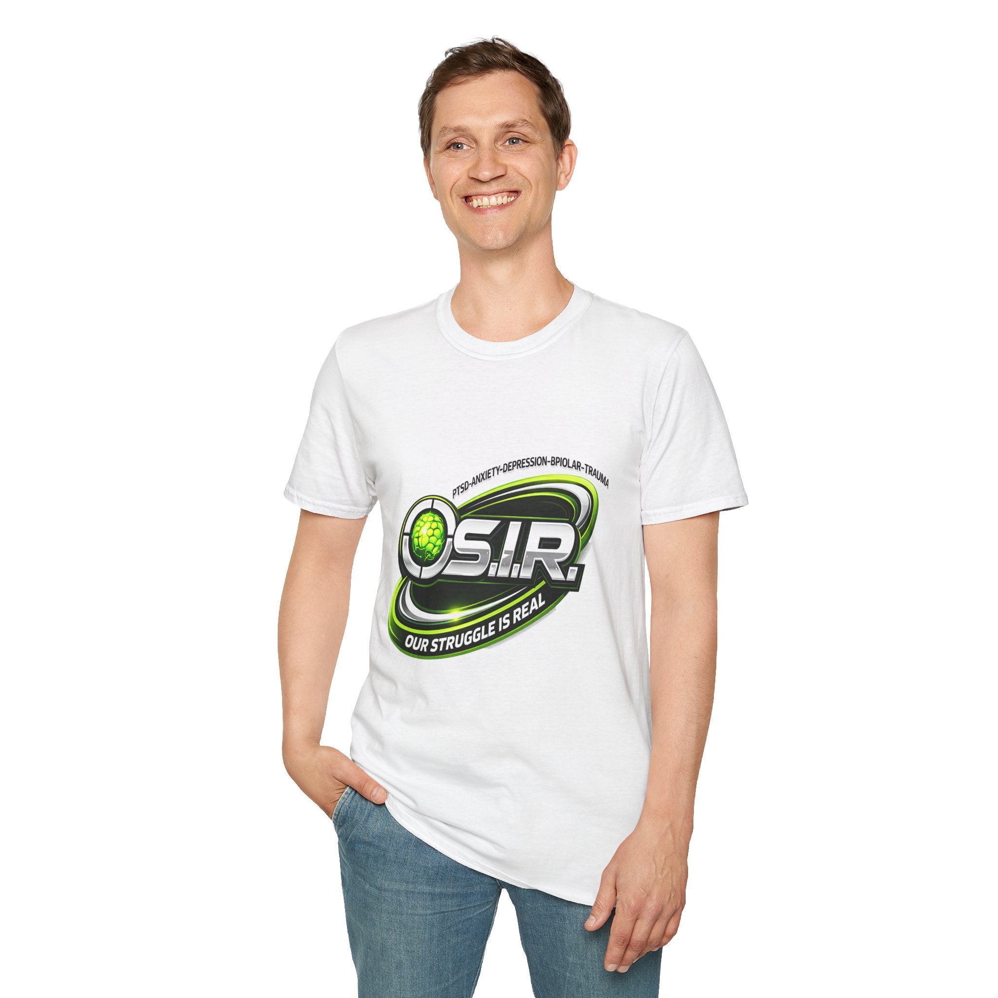 O.S.I.R. Logo T‑Shirt — 'Our Struggle Is Real' Graphic Tee