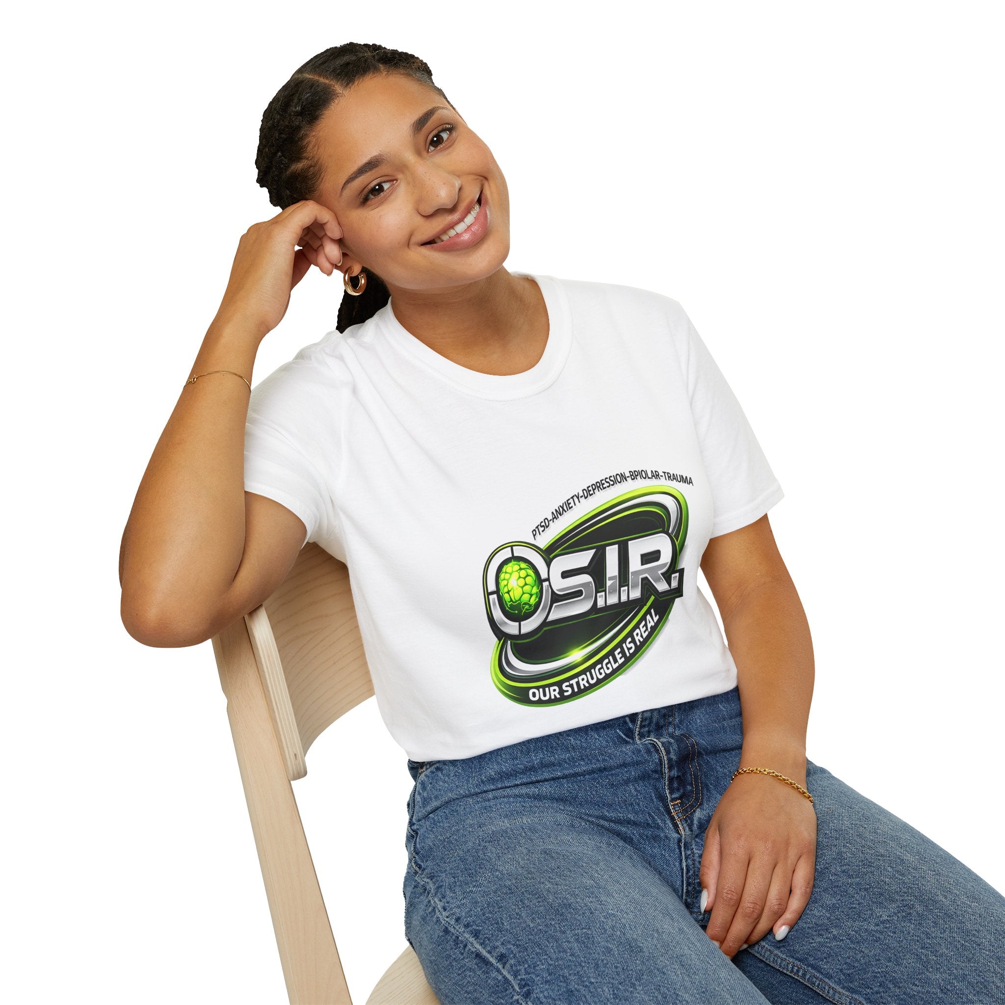 O.S.I.R. Logo T‑Shirt — 'Our Struggle Is Real' Graphic Tee
